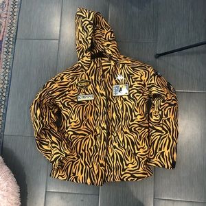 SICK tiger print kappa ski snowboard jacket